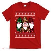 Chillin With My Gnomies Gnomes In Pajamas Ugly Christmas T-Shirt thumb 0