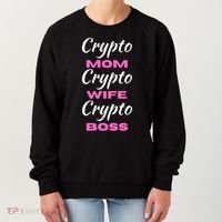 Crypto Wife Mom Boss Funny Women's Sweatshirt thumb 0