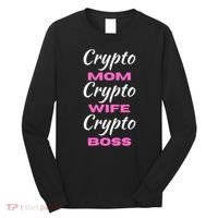 Crypto Wife Mom Boss Funny Long Sleeve Shirt thumb 0