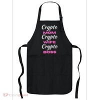 Crypto Wife Mom Boss Funny Apron thumb 0