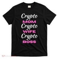 Crypto Wife Mom Boss Funny T-Shirt thumb 0