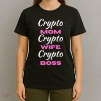 Crypto Wife Mom Boss Funny T-Shirt thumb 4