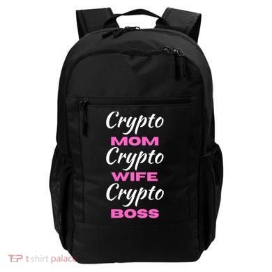 Crypto Wife Mom Boss Funny Backpack