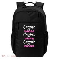 Crypto Wife Mom Boss Funny Backpack thumb 0