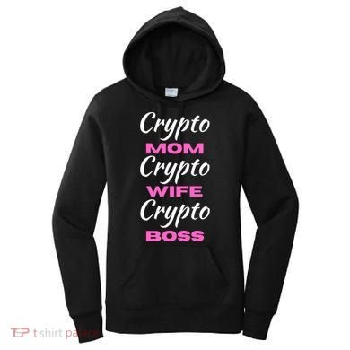 Crypto Wife Mom Boss Funny Women's Hoodie