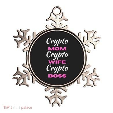 Crypto Wife Mom Boss Funny Ornament