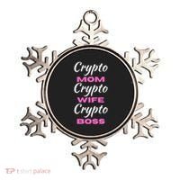 Crypto Wife Mom Boss Funny Ornament thumb 0