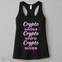 Crypto Wife Mom Boss Funny Women's Tank Top thumb 3