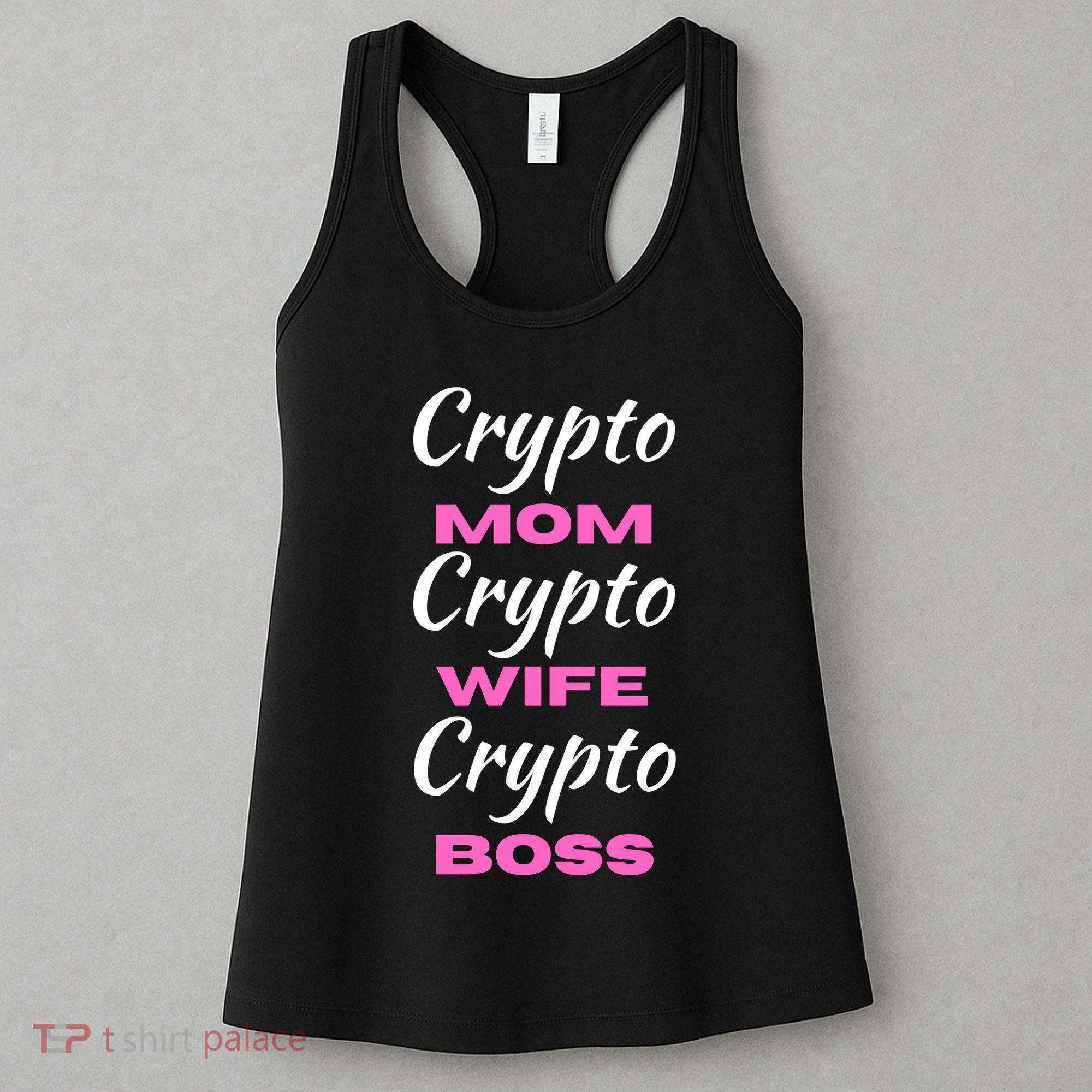 Crypto Wife Mom Boss Funny Women's Tank Top