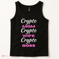 Crypto Wife Mom Boss Funny Tank Top thumb 2