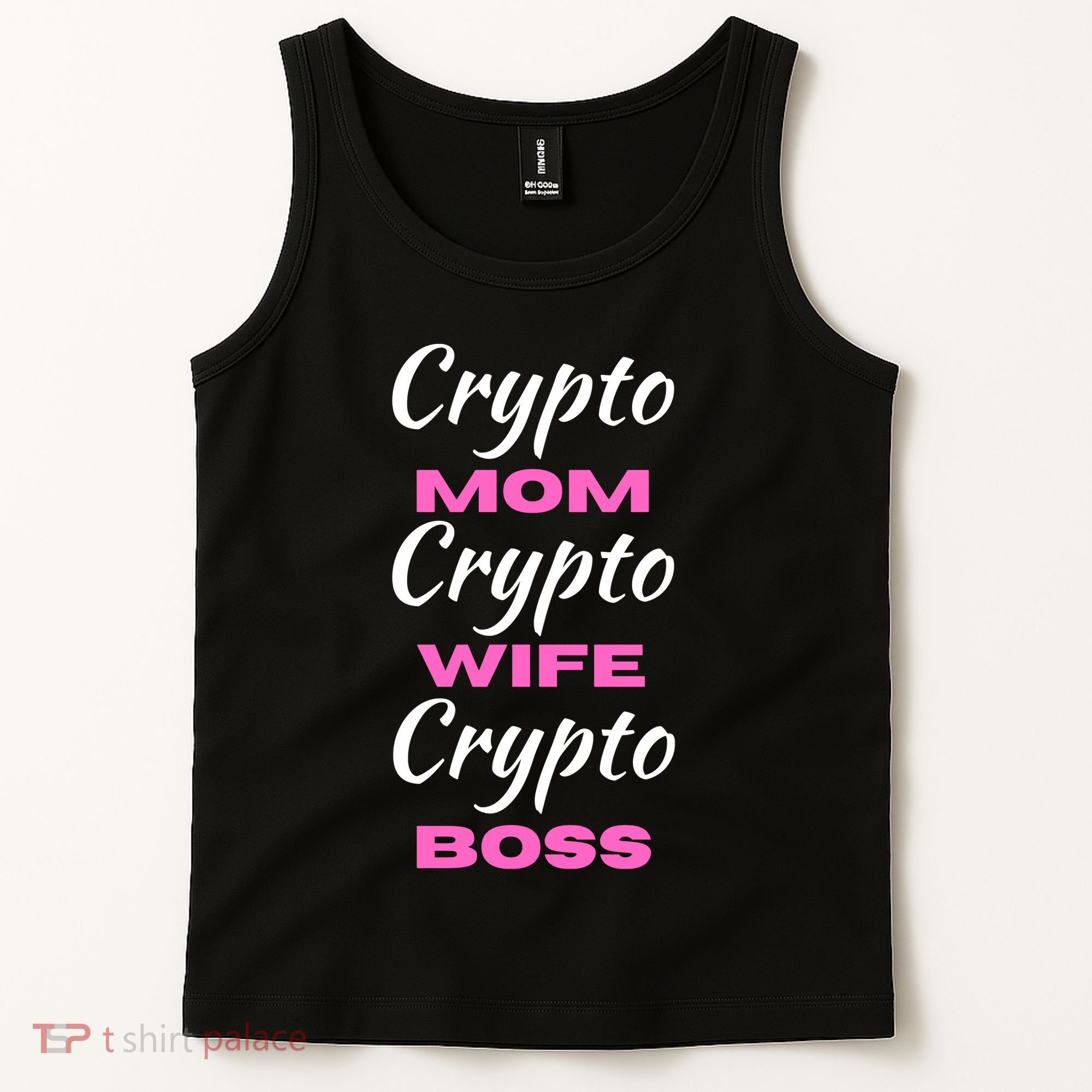 Crypto Wife Mom Boss Funny Tank Top