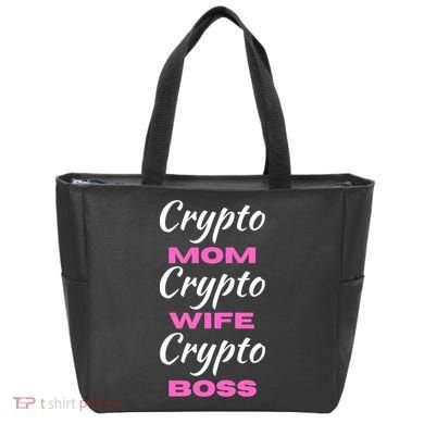 Crypto Wife Mom Boss Funny Tote Bag