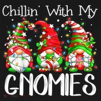 Chillin With My Gnomies Funny Gnome Christmas Pamajas Family Visor thumb 3