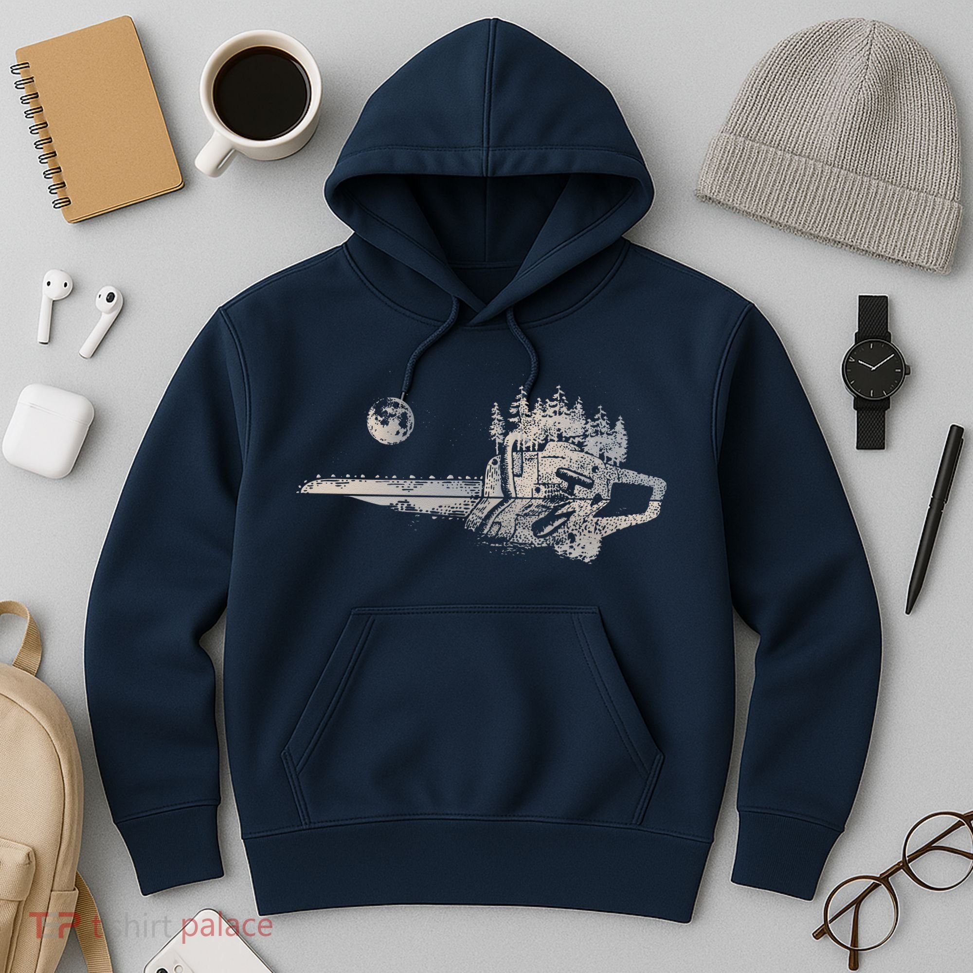 Chainsaw Woodworker Men Lumberjack Arborist Chainsaw Hoodie