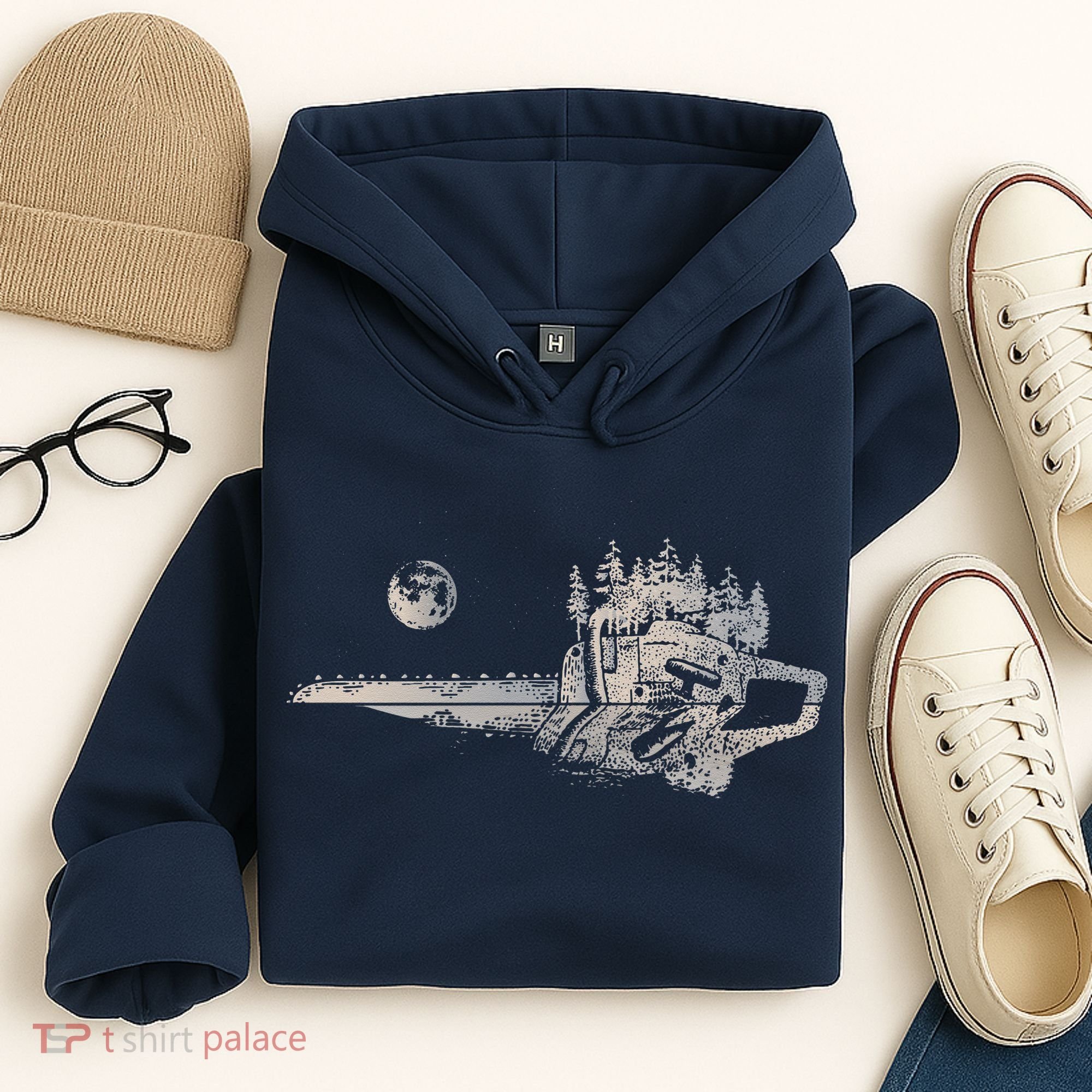 Chainsaw Woodworker Men Lumberjack Arborist Chainsaw Hoodie