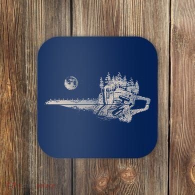Chainsaw Woodworker Men Lumberjack Arborist Chainsaw Coaster