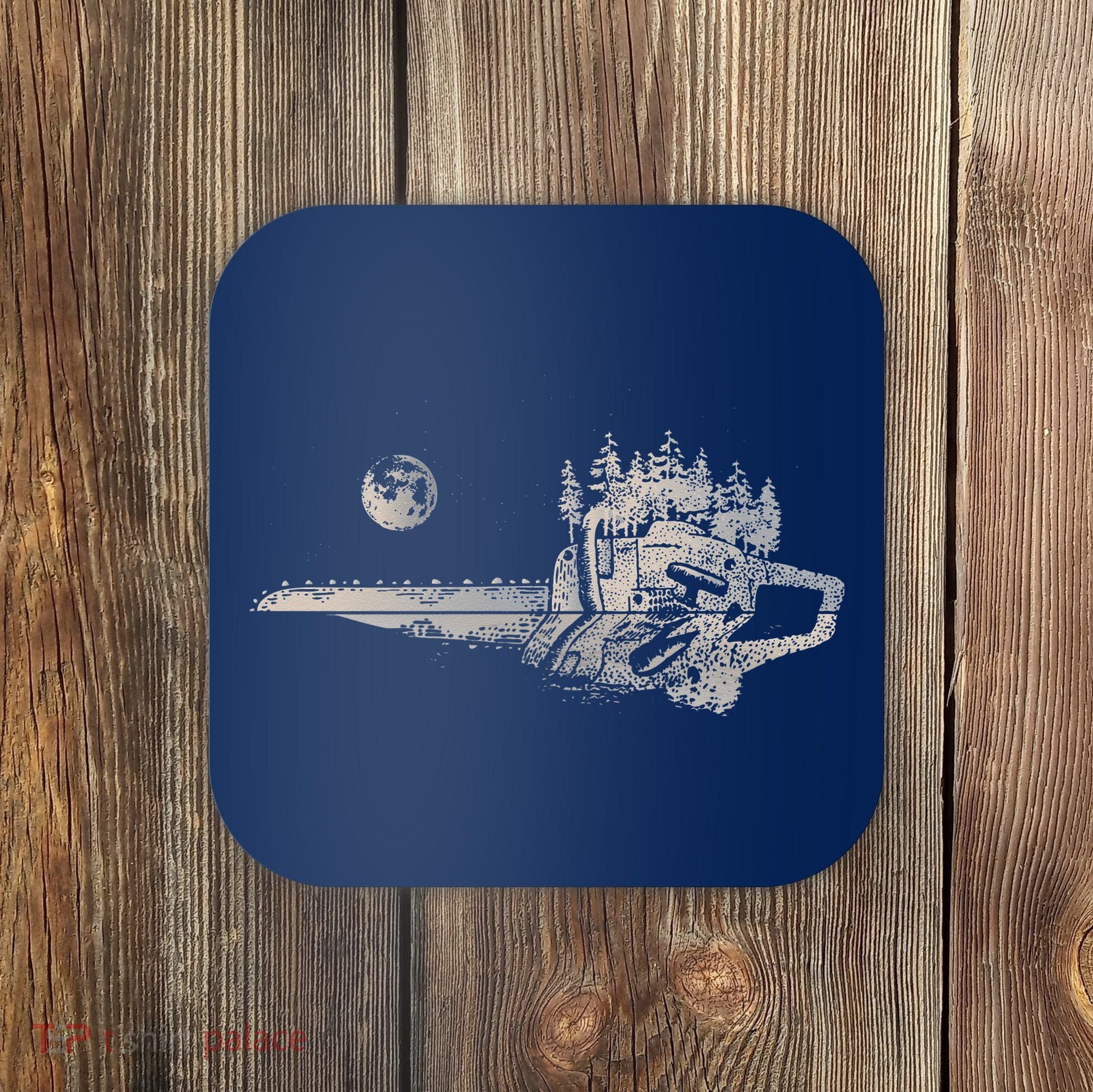 Chainsaw Woodworker Men Lumberjack Arborist Chainsaw Coaster