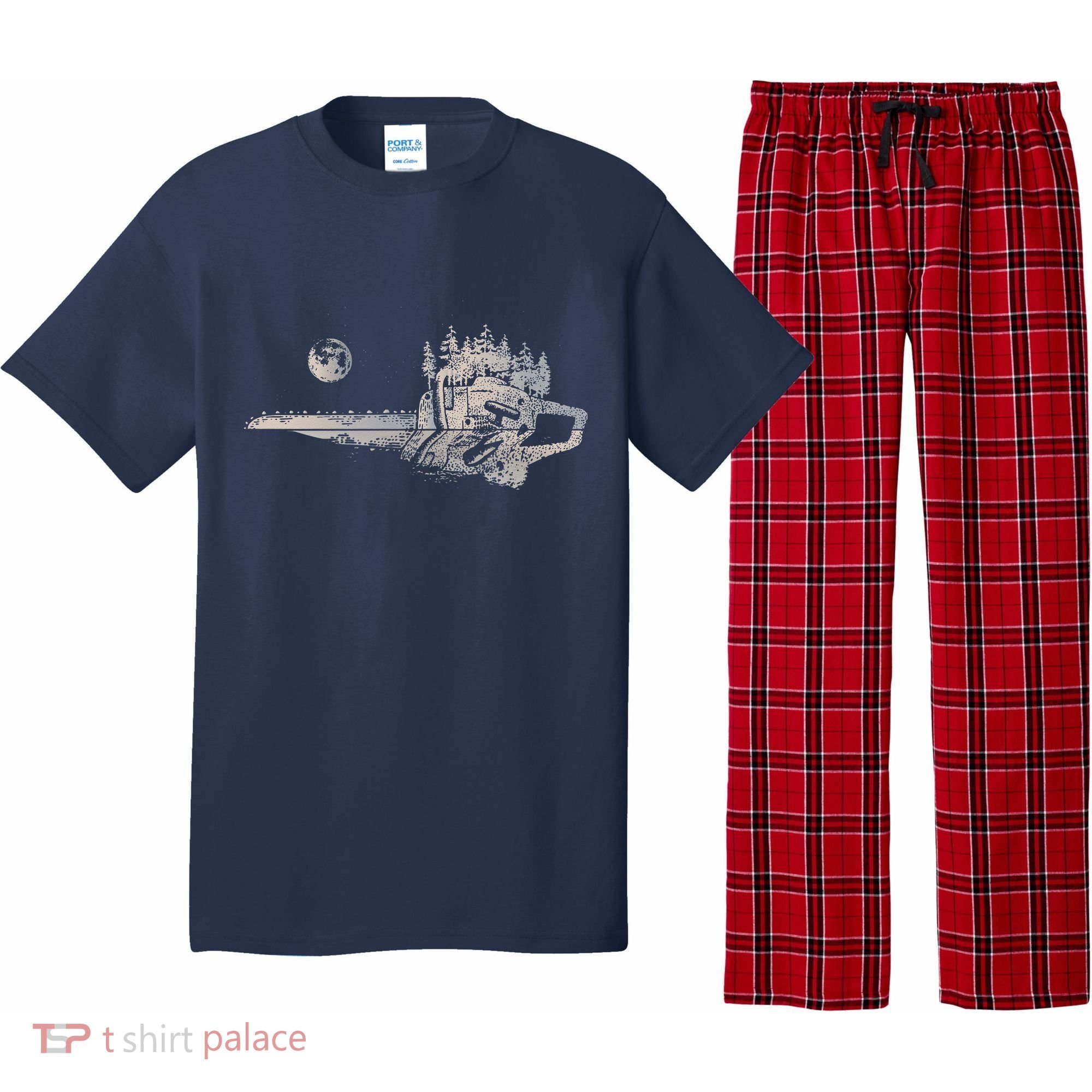 Chainsaw Woodworker Men Lumberjack Arborist Chainsaw Pajama Set