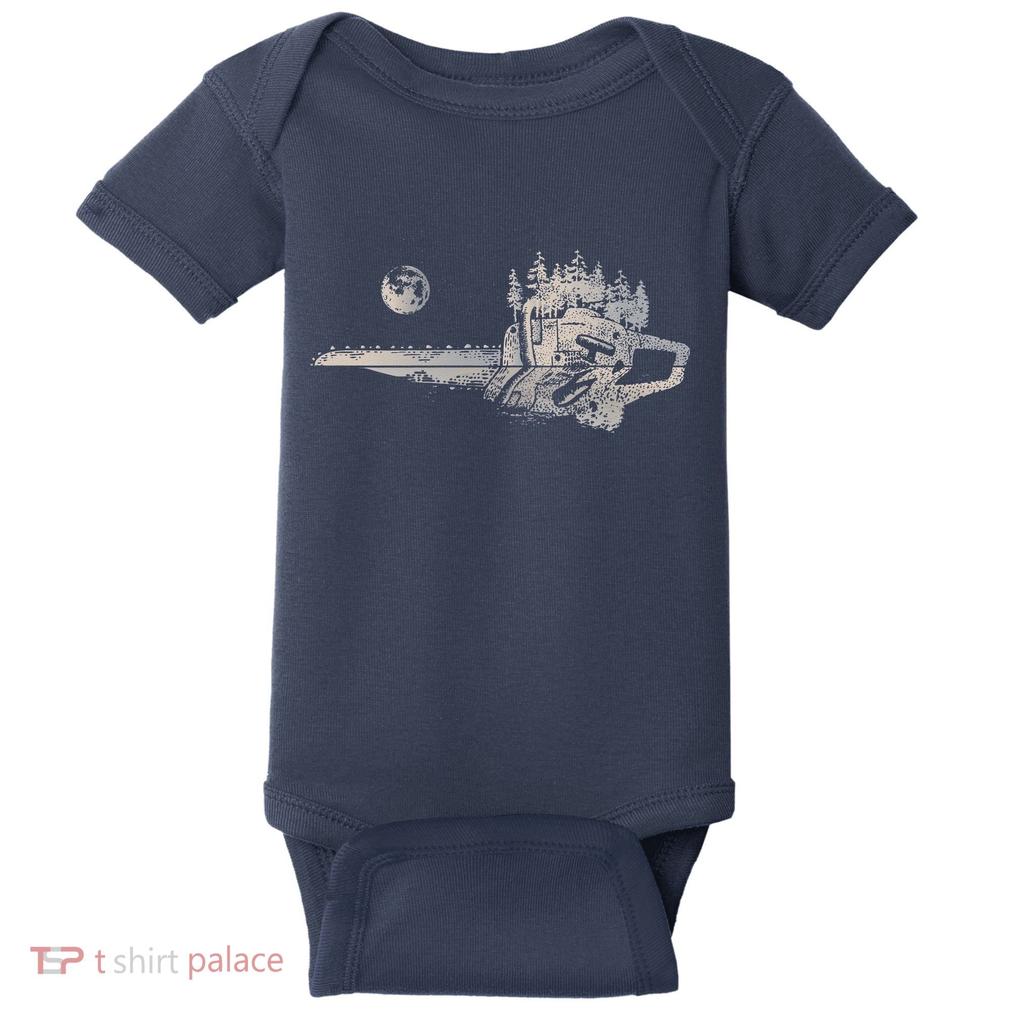 Chainsaw Woodworker Men Lumberjack Arborist Chainsaw Baby Bodysuit