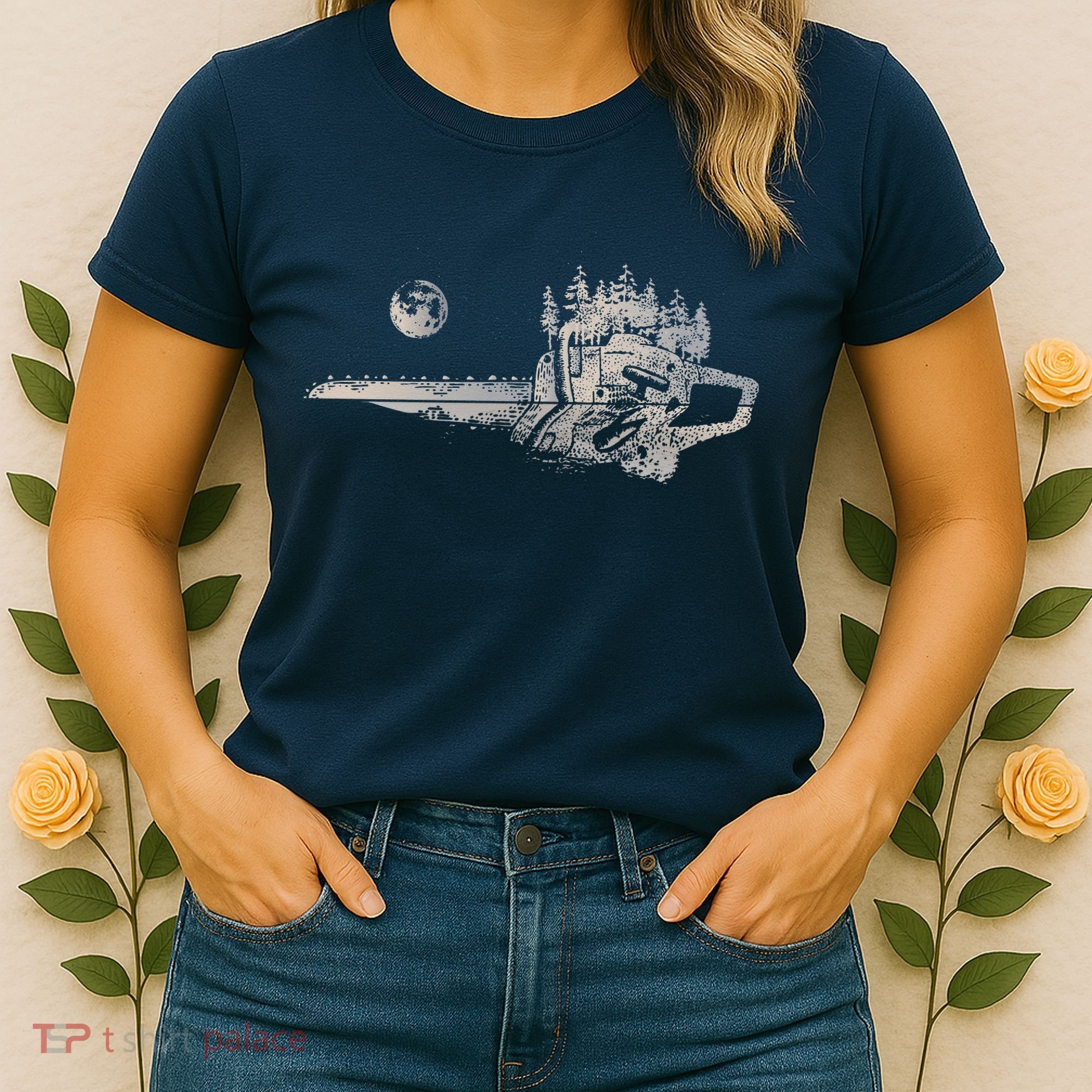 Chainsaw Woodworker Men Lumberjack Arborist Chainsaw Women's T-Shirt