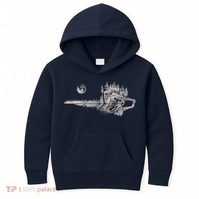 Chainsaw Woodworker Men Lumberjack Arborist Chainsaw Kids Hoodie