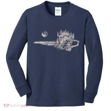 Chainsaw Woodworker Men Lumberjack Arborist Chainsaw Kids Long Sleeve Shirt