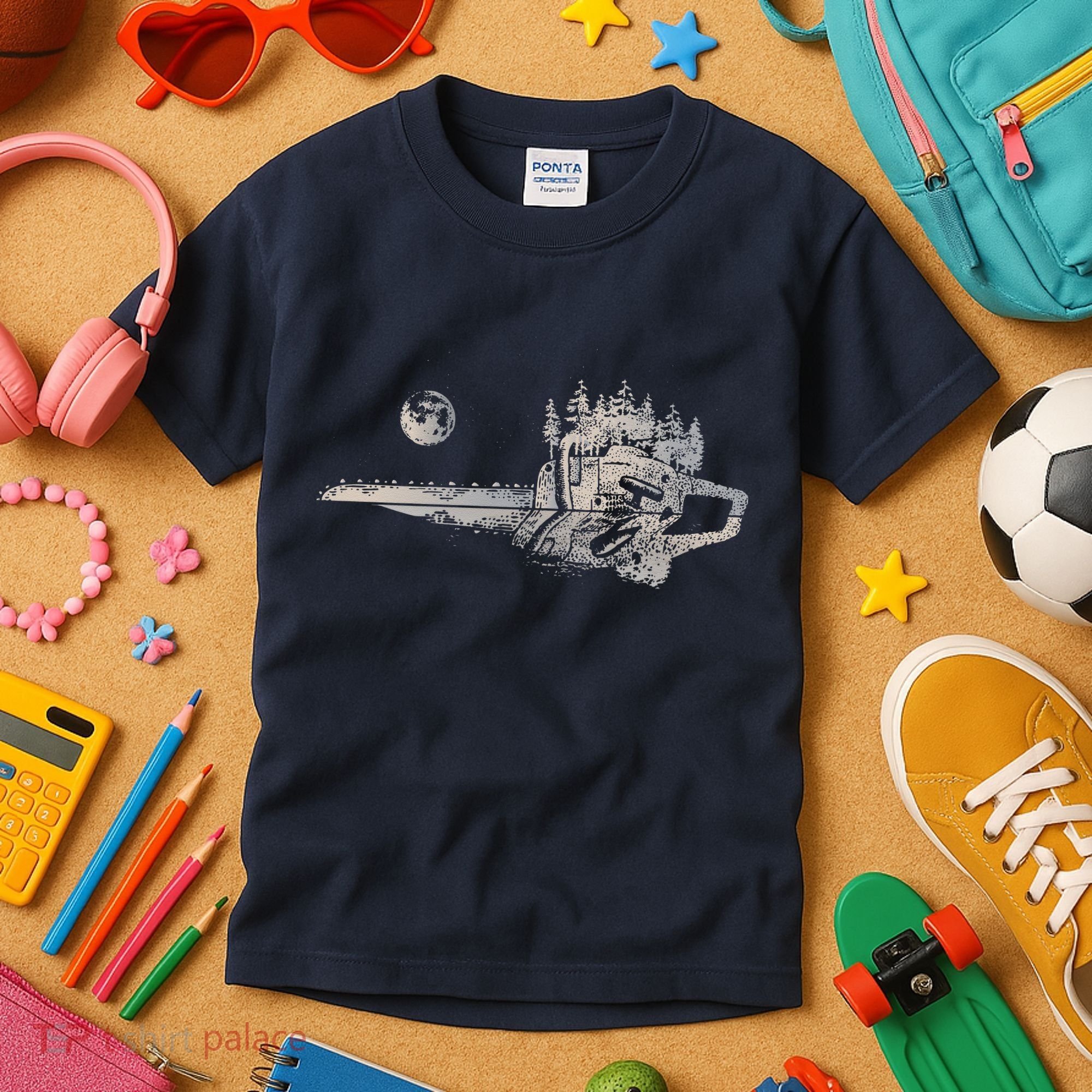Chainsaw Woodworker Men Lumberjack Arborist Chainsaw Kids T-Shirt