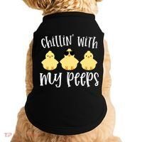 Chillin With My Peeps Cute Doggie Tank thumb 0