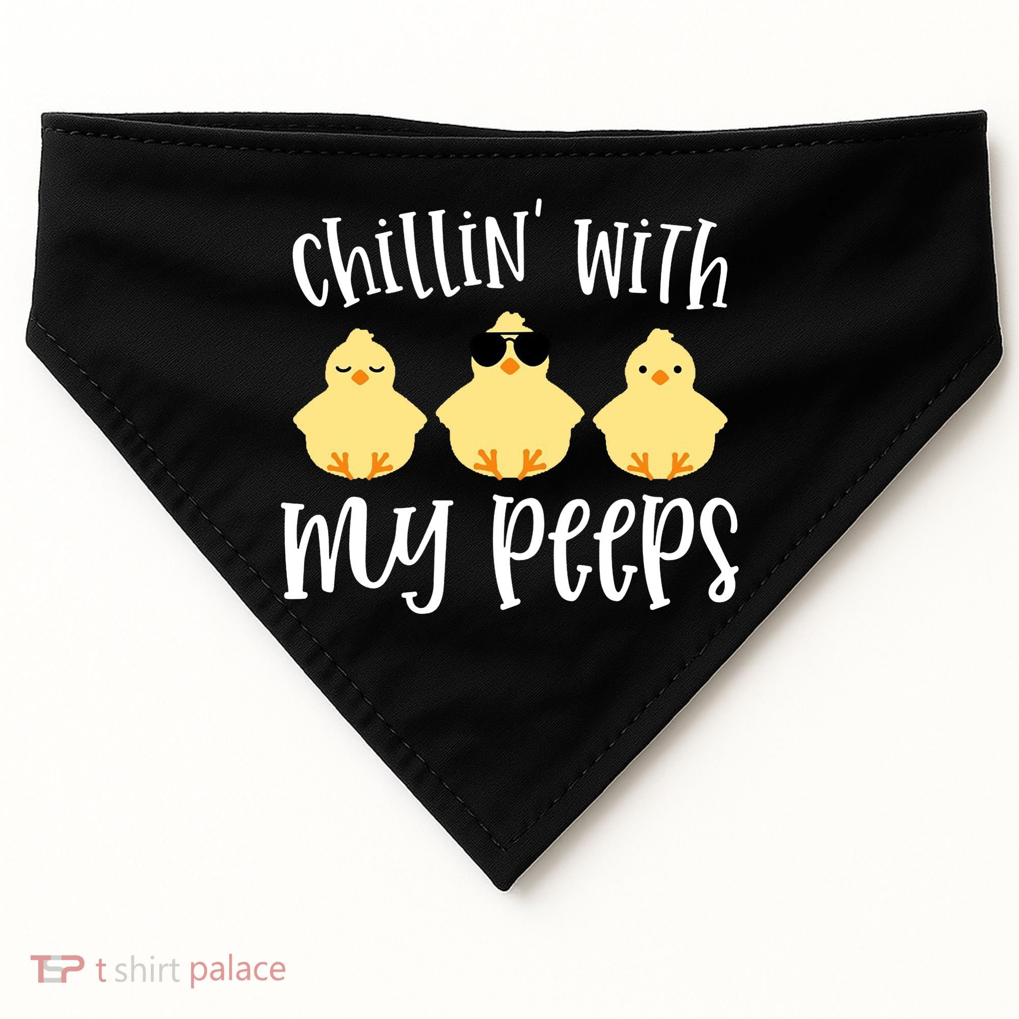 Chillin With My Peeps Cute USA-Made Doggie Bandana