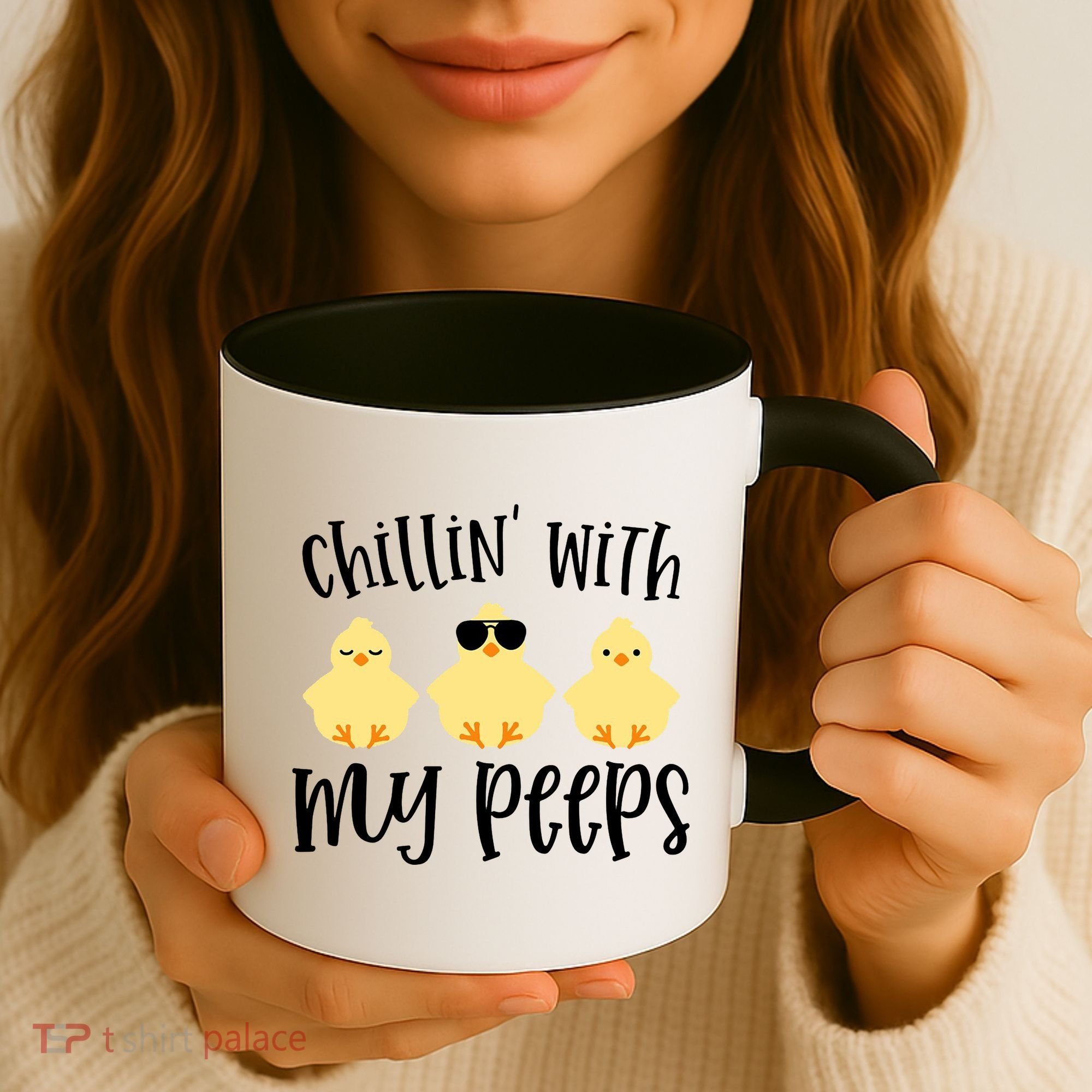 Chillin With My Peeps Cute Coffee Mug