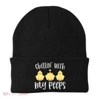 Chillin With My Peeps Cute Beanie thumb 0