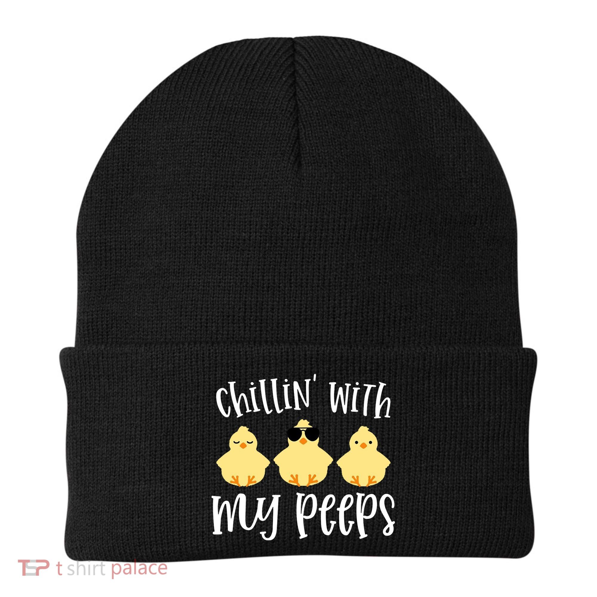 Chillin With My Peeps Cute Beanie