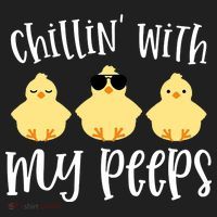 Chillin With My Peeps Cute Beanie thumb 2