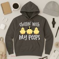 Chillin With My Peeps Cute Hoodie thumb 3