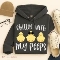 Chillin With My Peeps Cute Hoodie thumb 4