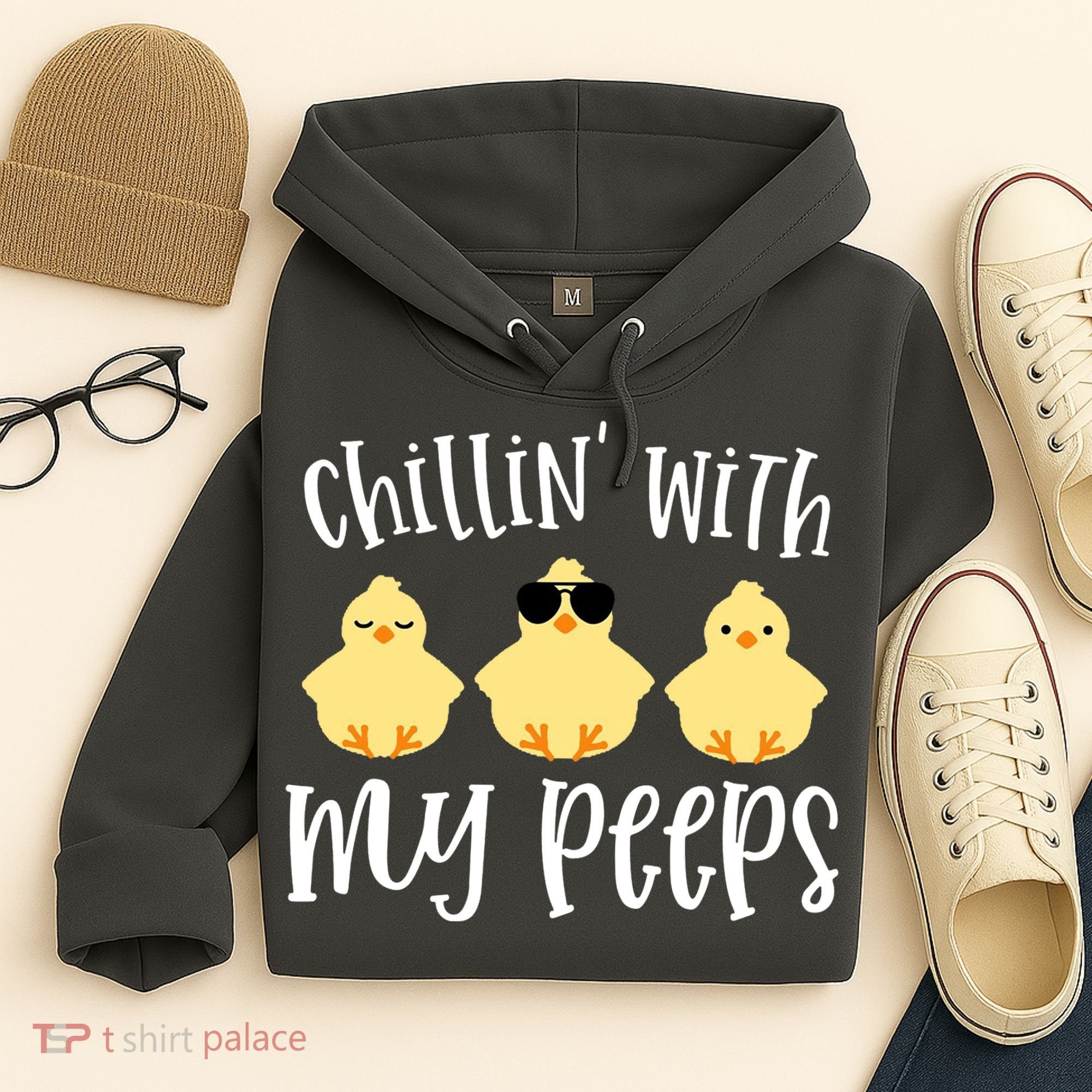 Chillin With My Peeps Cute Hoodie