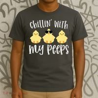 Chillin With My Peeps Cute T-Shirt thumb 3