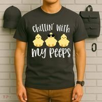 Chillin With My Peeps Cute T-Shirt thumb 6