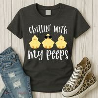 Chillin With My Peeps Cute Women's T-Shirt thumb 3