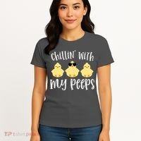 Chillin With My Peeps Cute Women's T-Shirt thumb 4