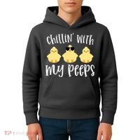 Chillin With My Peeps Cute Kids Hoodie thumb 4