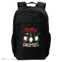 Chillin With My Gnomies Gnome Lover Xmas Buffalo Plaid Backpack thumb 0