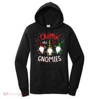 Chillin With My Gnomies Gnome Lover Xmas Buffalo Plaid Women's Hoodie thumb 0