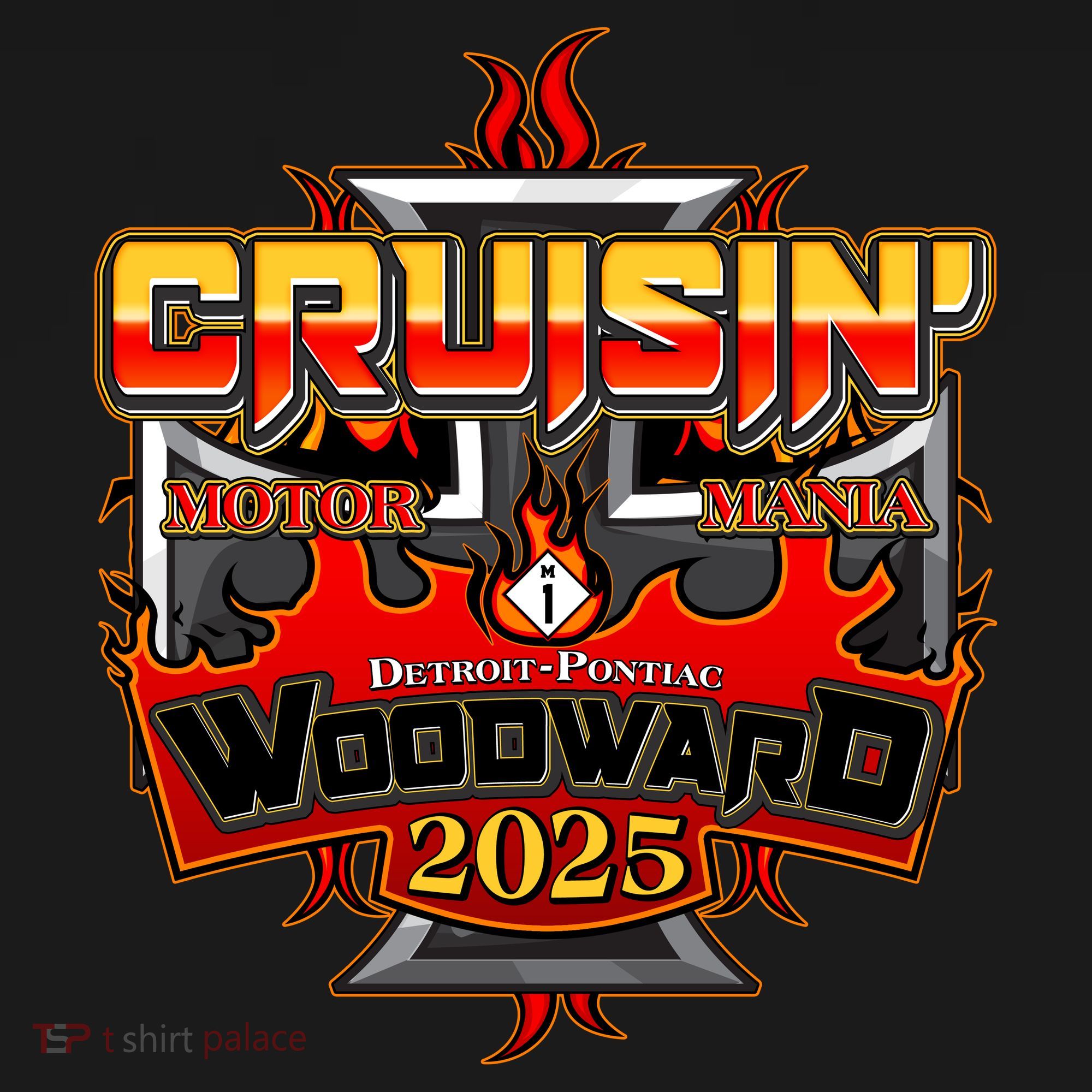 Cruisin Woodward Motor Mania 2025 Women's Hoodie