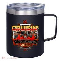 Cruisin Woodward Motor Mania 2025 12oz Stainless Steel Coffee Mug thumb 0