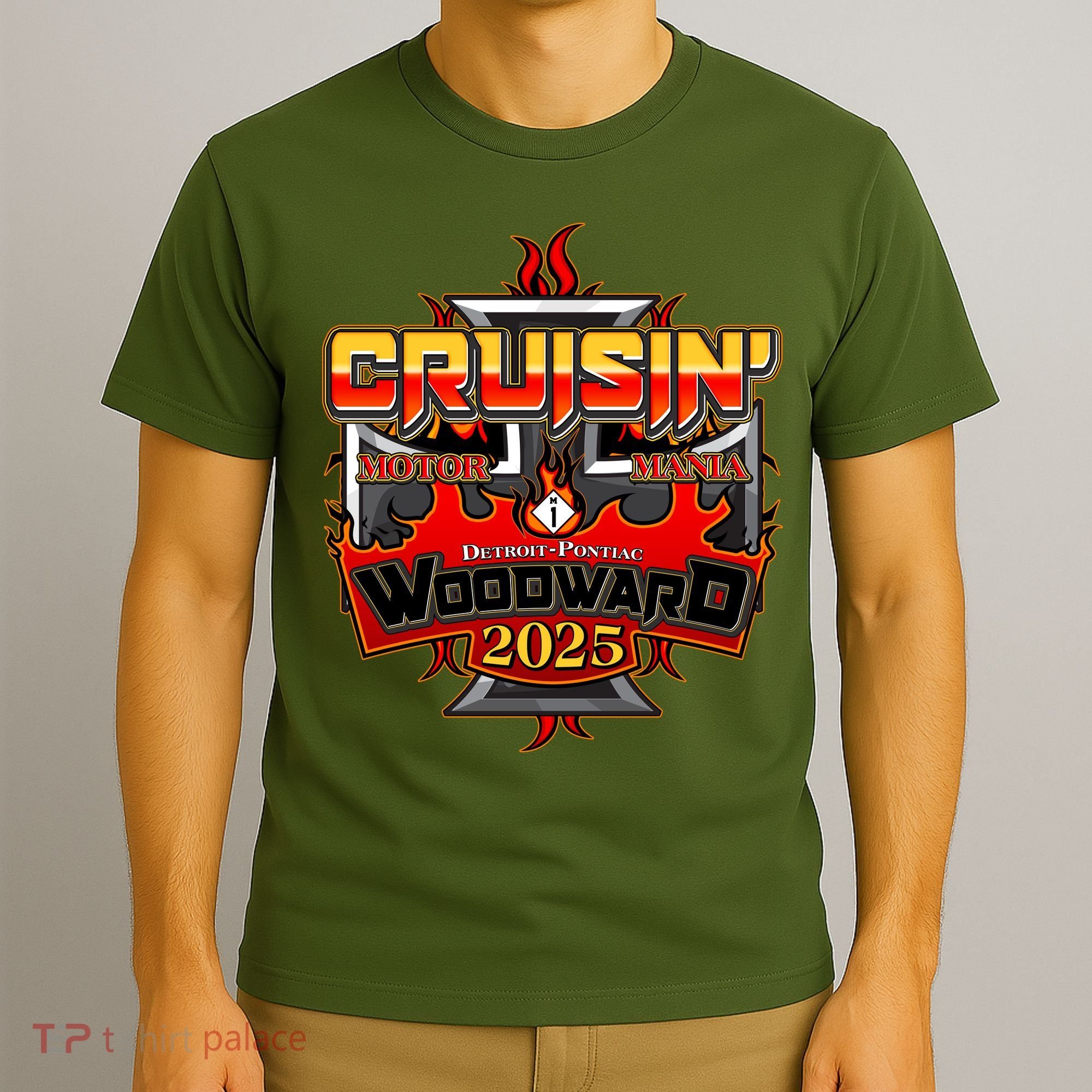 Cruisin Woodward Motor Mania 2025 T-Shirt
