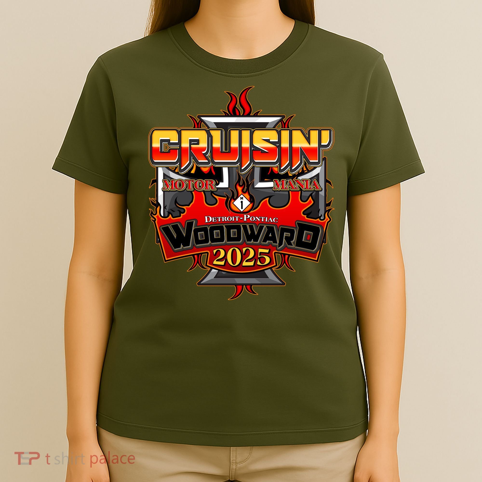Cruisin Woodward Motor Mania 2025 T-Shirt