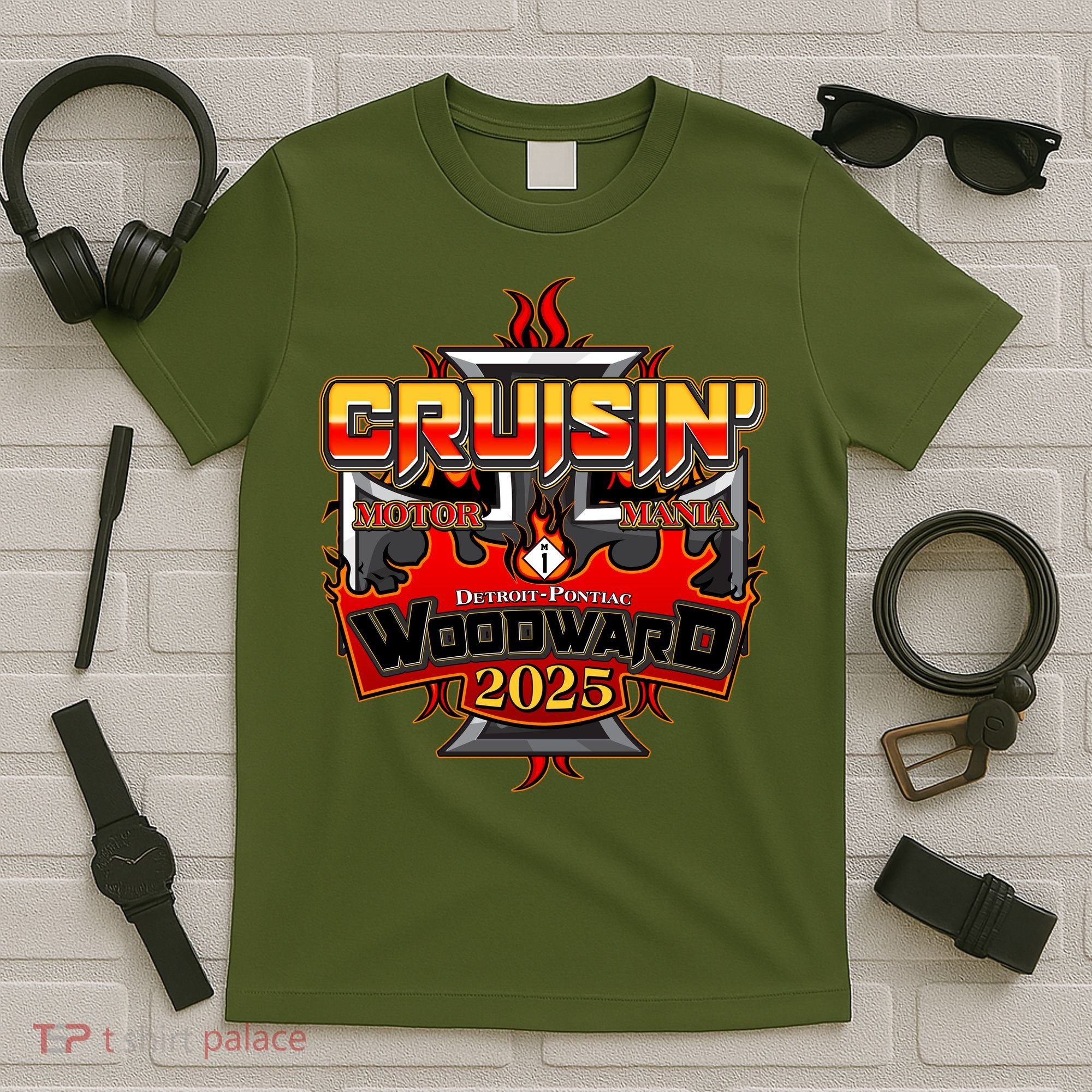 Cruisin Woodward Motor Mania 2025 T-Shirt