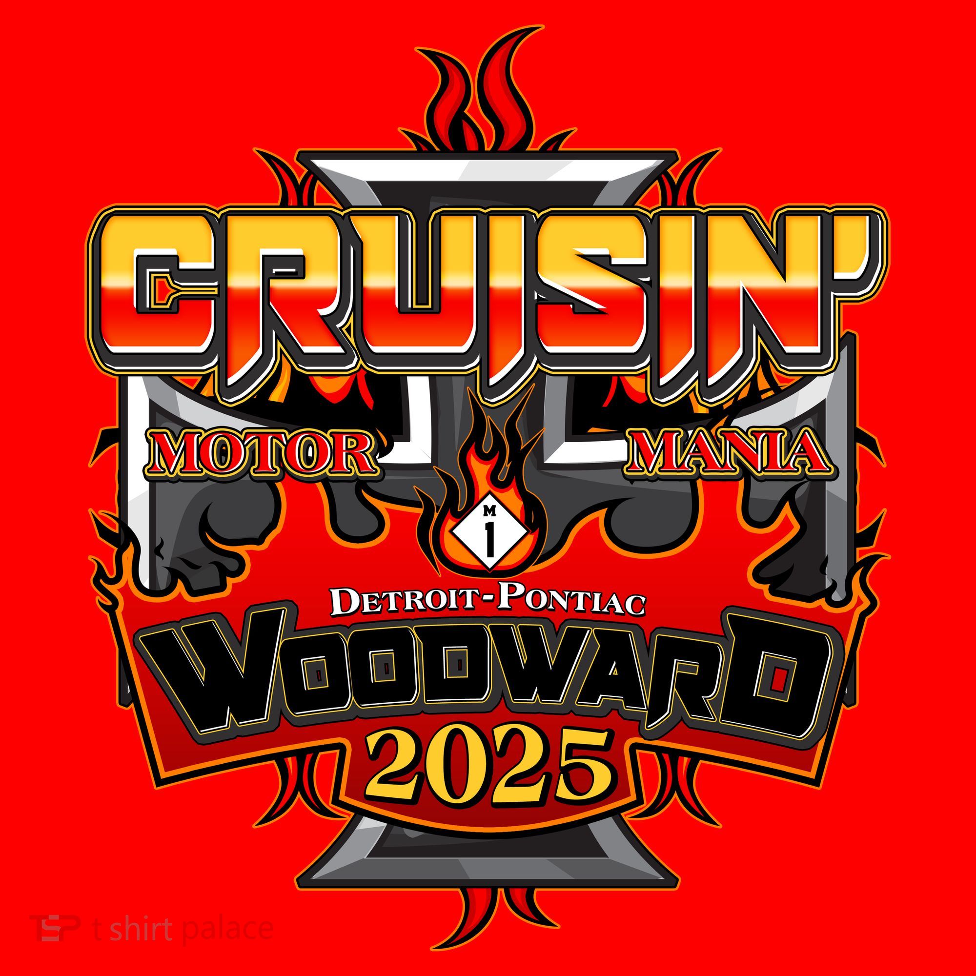 Cruisin Woodward Motor Mania 2025 Santa Hat