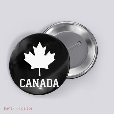 Canada Women Men Kids Canadian Maple Flag Canada Day Button